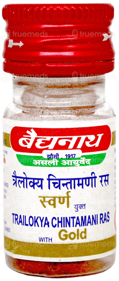Baidyanath Trailokya Chintamani Ras With Gold Tablet 10