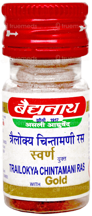 Baidyanath Trailokya Chintamani Ras With Gold Tablet 10