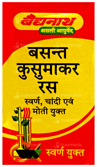 Baidyanath Basant Kusumakar Ras With Gold Silver & Pearl Tablet 10