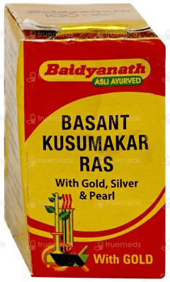 Baidyanath Basant Kusumakar Ras With Gold Silver & Pearl Tablet 10