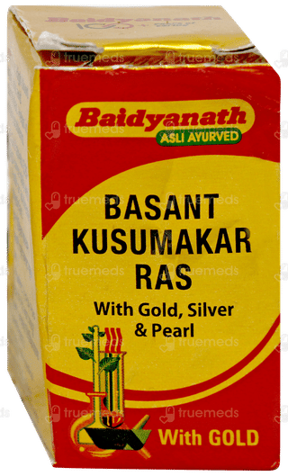 Baidyanath Basant Kusumakar Ras With Gold Silver & Pearl Tablet 10