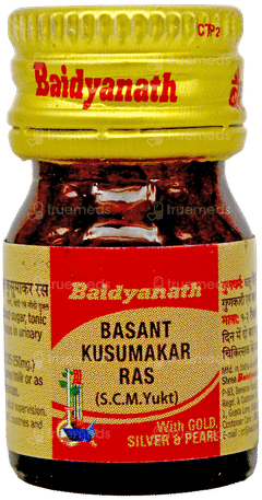 Baidyanath Basant Kusumakar Ras With Gold Silver & Pearl Tablet 10