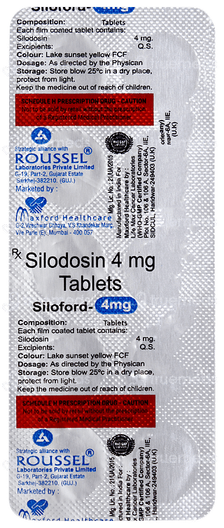 Siloford 4mg Tablet 10