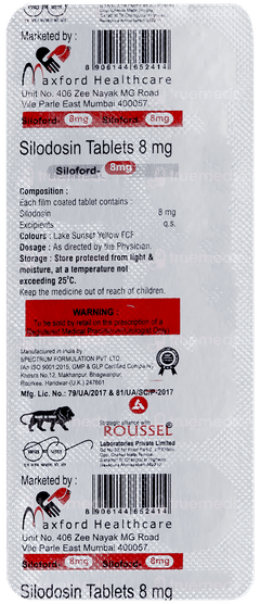 Siloford 8mg Tablet 10 Siloford 8mg Tablet 10