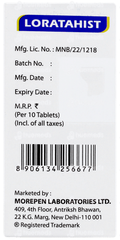 Loratahist Tablet 10
