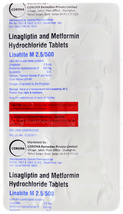 Linabite M 2.5/500 Tablet 10 Linabite M 2.5/500 Tablet 10
