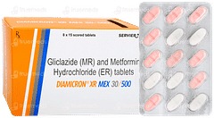 Diamicron Xr Mex 30/500 Tablet 15