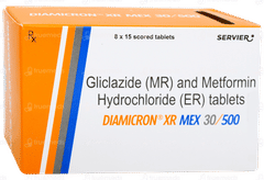 Diamicron Xr Mex 30/500 Tablet 15 Diamicron Xr Mex 30/500 Tablet 15