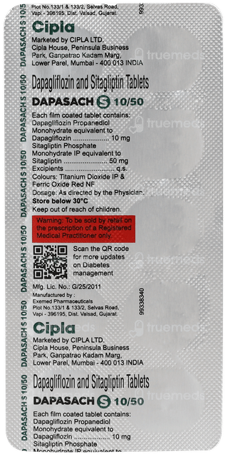 Dapasach S 10/50 Tablet 10