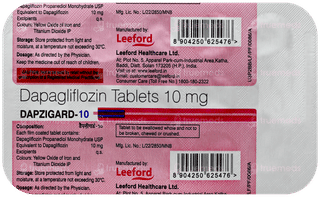 Dapzigard 10 Tablet 15