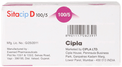 Sitacip D 100/5 Tablet 10 Sitacip D 100/5 Tablet 10