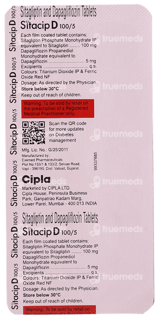 Sitacip D 100/5 Tablet 10