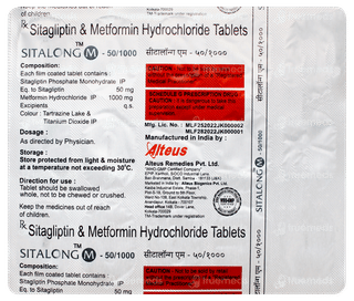 Sitalong M 50/1000 Tablet 15