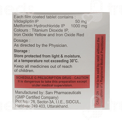 Vildaneo M 1000/50 MG Tablet 10 Vildaneo M 1000/50 MG Tablet 10