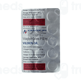 Vildov 50 MG Tablet 15