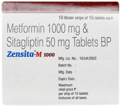 Zensita M 1000 Tablet 15