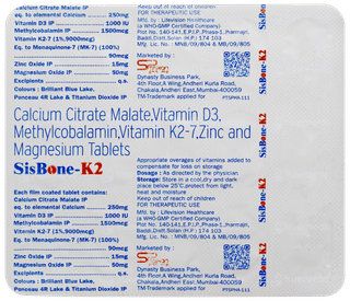 Sisbone K2 Tablet 15