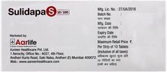 Sulidapa S 10/100 Tablet 10 Sulidapa S 10/100 Tablet 10