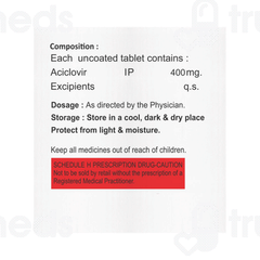 Aclovil 400 MG Tablet 10 Aclovil 400 MG Tablet 10