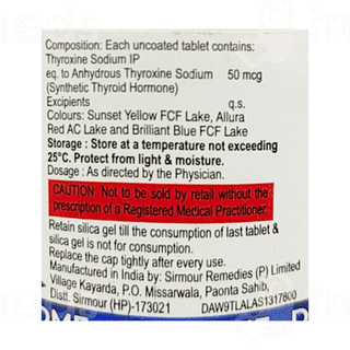Thyroneed 50 Tablet 120