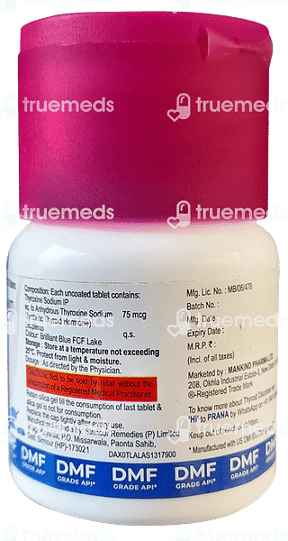 Thyroneed 75 Tablet 120