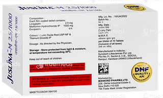 Juslina M 2.5/1000 MG Tablet 10