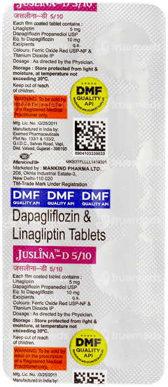 Juslina D 5/10 Tablet 10 Juslina D 5/10 Tablet 10