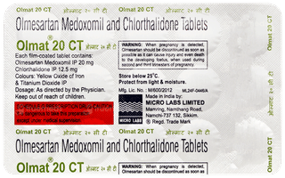 Olmat 20 Ct Tablet 15