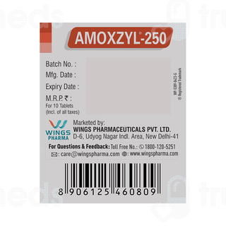 Amoxzyl 250 Mg Tablet 10