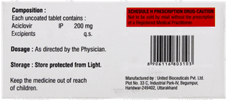 Acylovir 200 Tablet 10