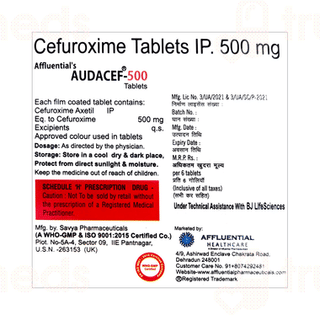 Audacef 500 MG Tablet 6
