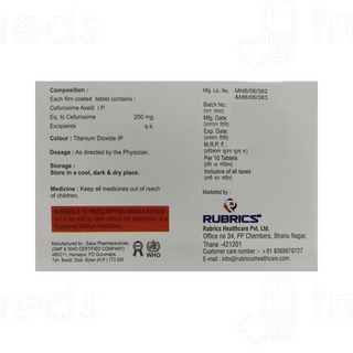 Cefobrics 250 MG Tablet 10