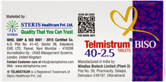 Telmistrum Biso 40-2.5 Tablet 10 Telmistrum Biso 40-2.5 Tablet 10
