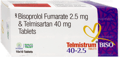 Telmistrum Biso 40-2.5 Tablet 10 Telmistrum Biso 40-2.5 Tablet 10