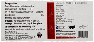 Azithrovac 250 MG Tablet 6