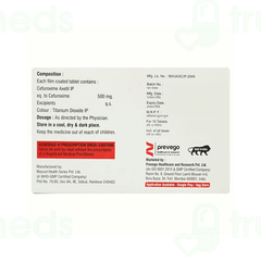 Cefuxetil 500 MG Tablet 10 Cefuxetil 500 MG Tablet 10