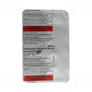 Mytenslo 80 Mg Tablet 10