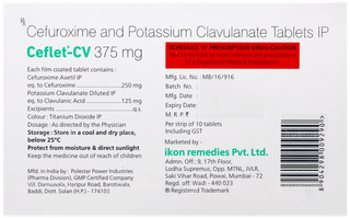 Ceflet Cv 375Mg Tablet 10