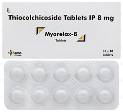 Myorelax 8 Tablet 10 Myorelax 8 Tablet 10