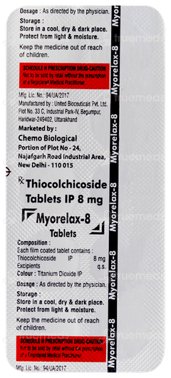 Myorelax 8 Tablet 10