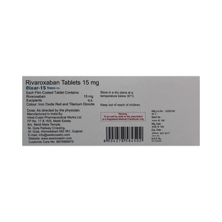 Rixar 15 MG Tablet 10