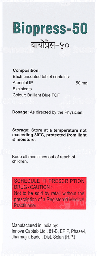 Biopress 50 MG Tablet 14