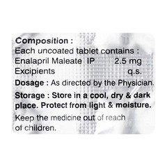 Enalatab 2.5 Mg Tablet 10 Enalatab 2.5 Mg Tablet 10