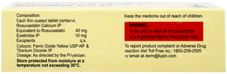 Novastat Ez 40 Tablet 10