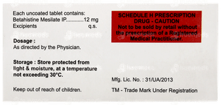 Besilet 12mg Tablet 10