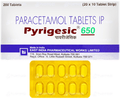 Pyrigesic 650 Tablet 10