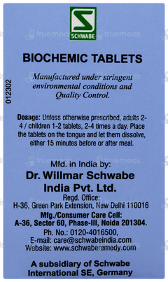 Dr Willmar Schwabe Calcarea Phosphorica 6x Biochemic Tablet 25gm