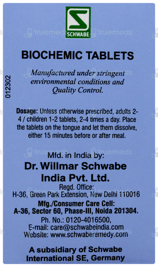 Dr Willmar Schwabe Calcarea Phosphorica 6x Biochemic Tablet 25gm