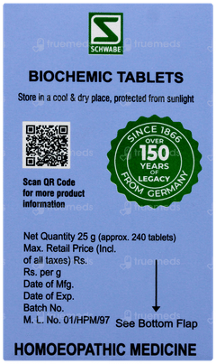 Dr Willmar Schwabe Calcarea Phosphorica 6x Biochemic Tablet 25gm