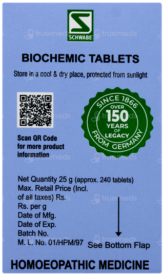 Dr Willmar Schwabe Calcarea Phosphorica 6x Biochemic Tablet 25gm